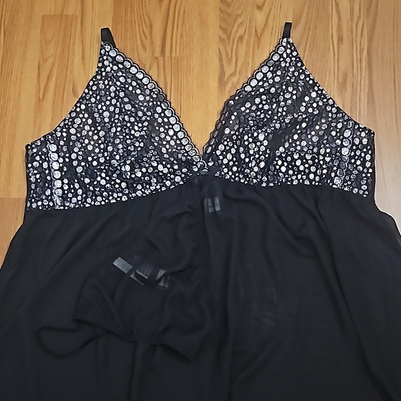 ❌❌❌ SOLD ❌❌❌ NWT Cacique Seriously Sexy Babydoll 2-Piece Lingerie Set/ 34-36 - Picture 2 of 12